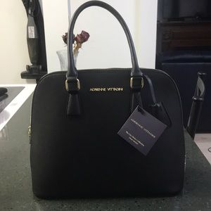 Adrienne Vittadini Black Dome Satchel